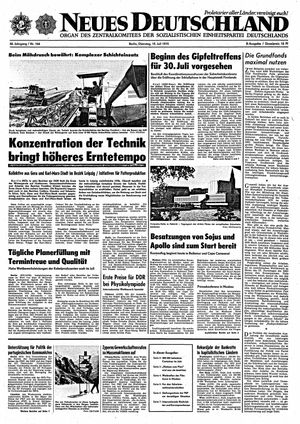 Neues Deutschland Online-Archiv vom 15.07.1975