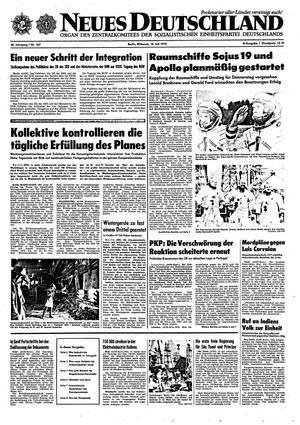 Neues Deutschland Online-Archiv vom 16.07.1975