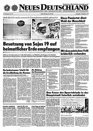 Neues Deutschland Online-Archiv vom 22.07.1975