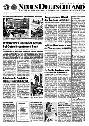 Neues Deutschland Online-Archiv vom 24.07.1975