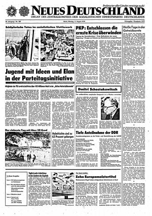Neues Deutschland Online-Archiv vom 11.08.1975