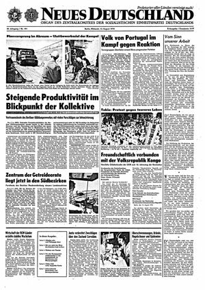 Neues Deutschland Online-Archiv vom 13.08.1975