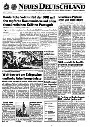 Neues Deutschland Online-Archiv on Aug 14, 1975