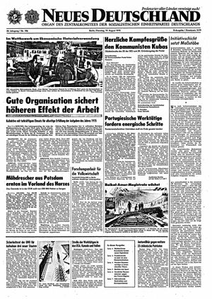 Neues Deutschland Online-Archiv vom 19.08.1975