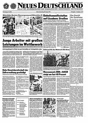 Neues Deutschland Online-Archiv vom 28.08.1975