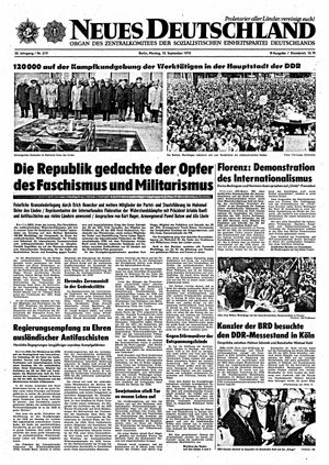 Neues Deutschland Online-Archiv vom 15.09.1975