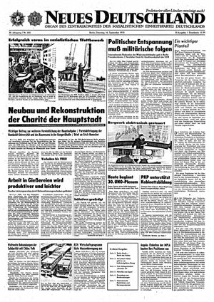 Neues Deutschland Online-Archiv vom 16.09.1975