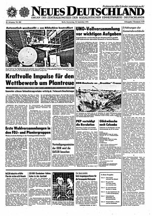 Neues Deutschland Online-Archiv vom 18.09.1975