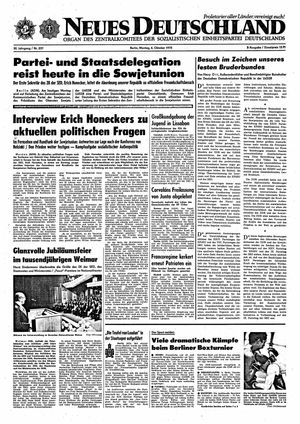 Neues Deutschland Online-Archiv vom 06.10.1975
