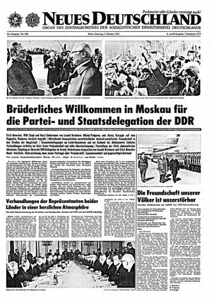 Neues Deutschland Online-Archiv vom 07.10.1975