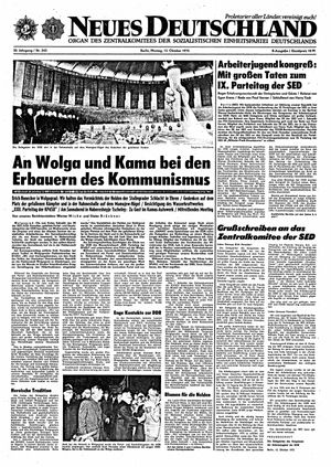Neues Deutschland Online-Archiv vom 13.10.1975