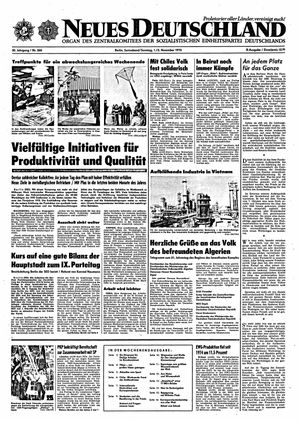Neues Deutschland Online-Archiv vom 01.11.1975