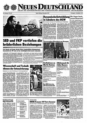 Neues Deutschland Online-Archiv on Nov 3, 1975