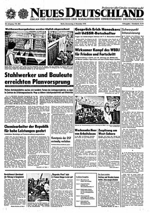 Neues Deutschland Online-Archiv vom 06.11.1975