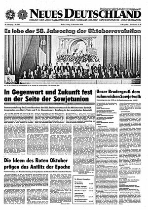 Neues Deutschland Online-Archiv vom 07.11.1975