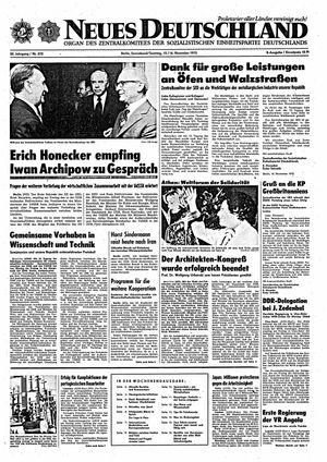Neues Deutschland Online-Archiv vom 15.11.1975