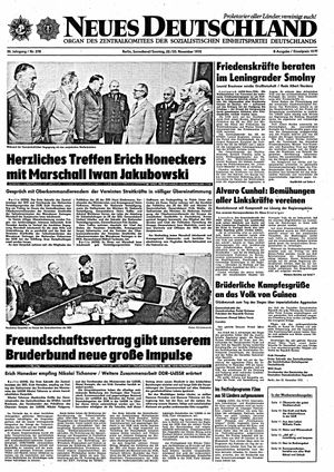 Neues Deutschland Online-Archiv vom 22.11.1975