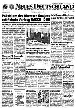 Neues Deutschland Online-Archiv vom 05.12.1975