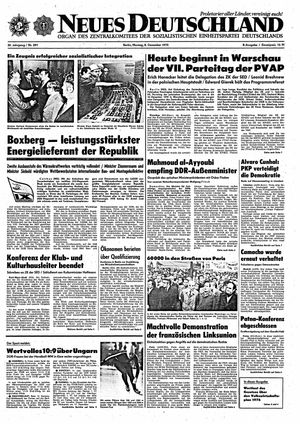 Neues Deutschland Online-Archiv vom 08.12.1975