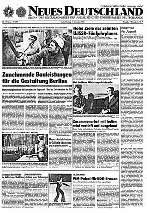 Neues Deutschland Online-Archiv vom 15.12.1975