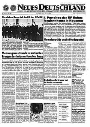 Neues Deutschland Online-Archiv vom 17.12.1975