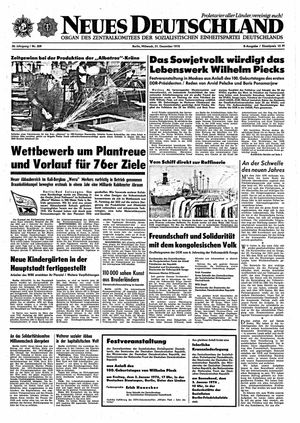 Neues Deutschland Online-Archiv on Dec 31, 1975