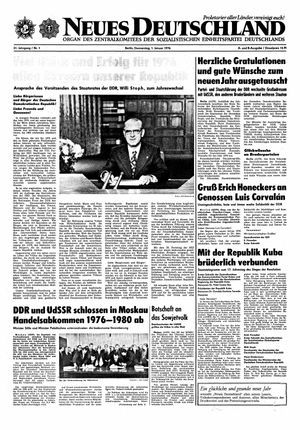 Neues Deutschland Online-Archiv on Jan 1, 1976