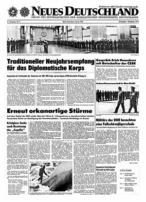 Neues Deutschland Online-Archiv vom 06.01.1976