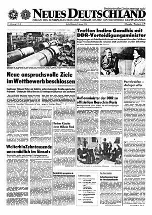 Neues Deutschland Online-Archiv vom 07.01.1976