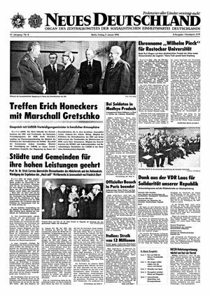 Neues Deutschland Online-Archiv vom 09.01.1976