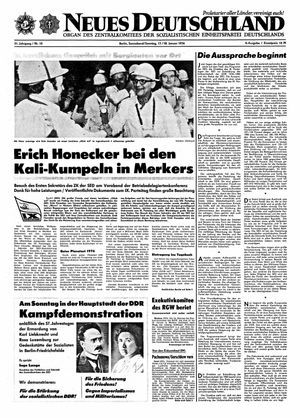Neues Deutschland Online-Archiv on Jan 17, 1976