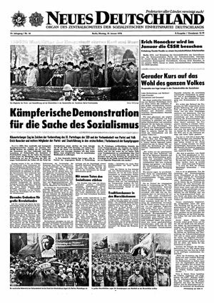 Neues Deutschland Online-Archiv vom 19.01.1976