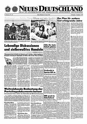 Neues Deutschland Online-Archiv vom 21.01.1976