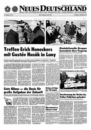 Neues Deutschland Online-Archiv on Jan 23, 1976