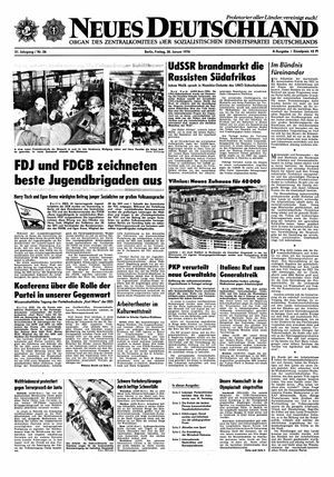 Neues Deutschland Online-Archiv vom 30.01.1976