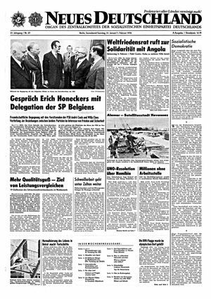 Neues Deutschland Online-Archiv vom 31.01.1976