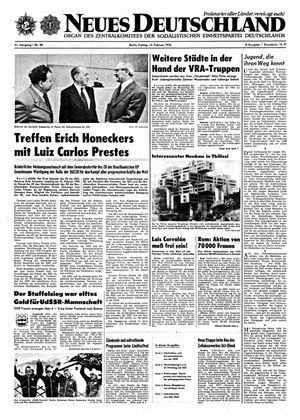 Neues Deutschland Online-Archiv vom 13.02.1976