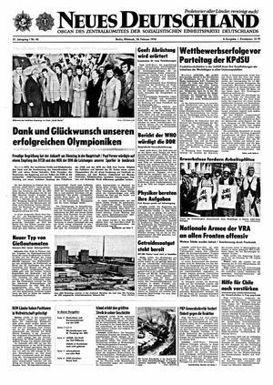 Neues Deutschland Online-Archiv vom 18.02.1976