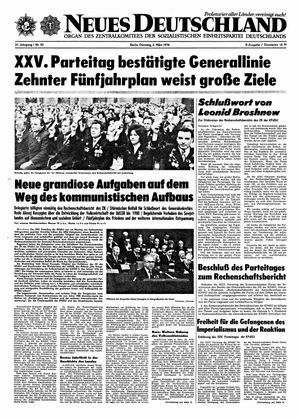 Neues Deutschland Online-Archiv on Mar 2, 1976