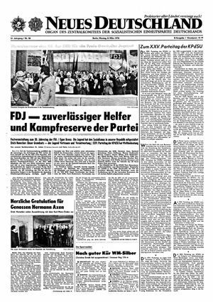 Neues Deutschland Online-Archiv vom 08.03.1976