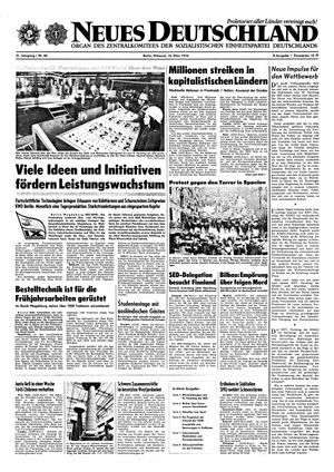 Neues Deutschland Online-Archiv vom 10.03.1976