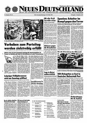 Neues Deutschland Online-Archiv vom 13.03.1976
