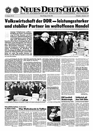 Neues Deutschland Online-Archiv vom 15.03.1976
