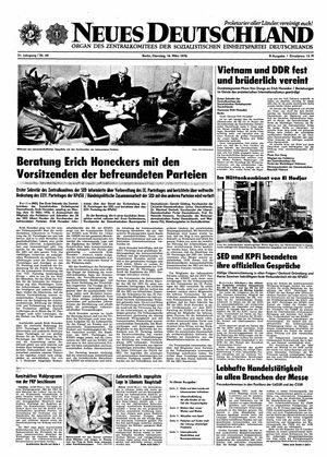 Neues Deutschland Online-Archiv vom 16.03.1976