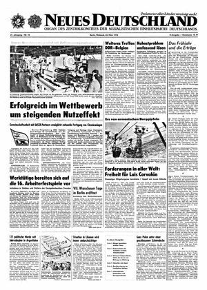 Neues Deutschland Online-Archiv vom 24.03.1976