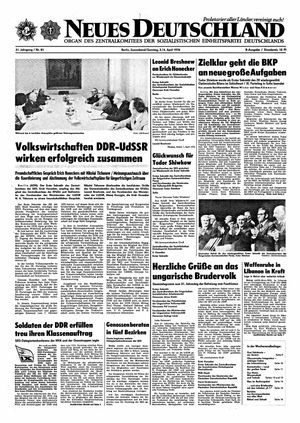 Neues Deutschland Online-Archiv on Apr 3, 1976