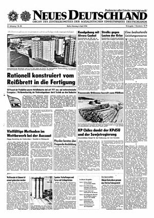 Neues Deutschland Online-Archiv vom 06.04.1976