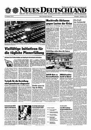 Neues Deutschland Online-Archiv vom 20.04.1976