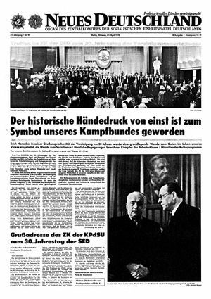 Neues Deutschland Online-Archiv vom 21.04.1976