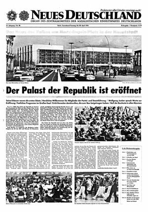 Neues Deutschland Online-Archiv on Apr 24, 1976